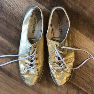 Converse Gold Sneakers